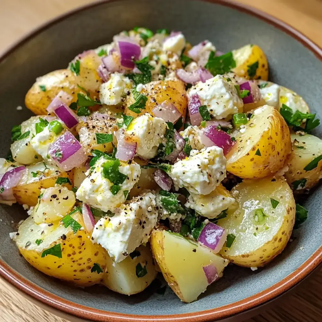 Kartoffel- und Feta-Salat