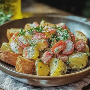 Knuspriger Kartoffelsalat