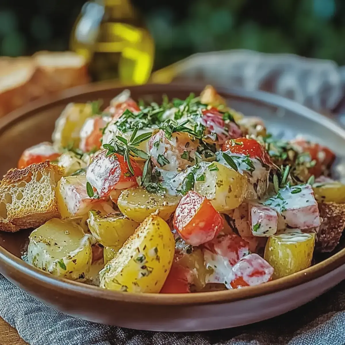 Kartoffelsalat knusprig