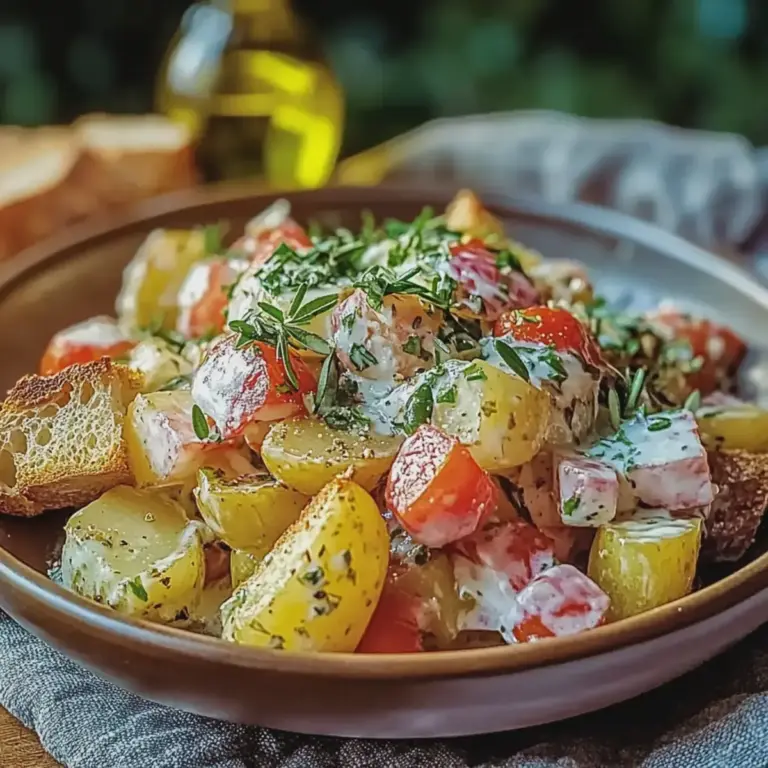Kartoffelsalat knusprig