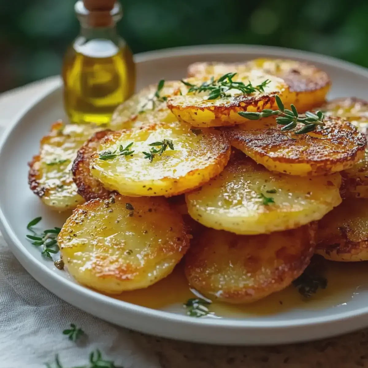 Kartoffelscheiben knusprig Ofen zubereiten mit Knoblauch 2 Kartoffelscheiben aus dem Ofen
