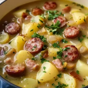 Herzhafte Kartoffelsuppe mit Wurst