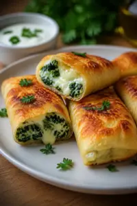 Kartoffeltaschen mit Spinat-Frischkäse