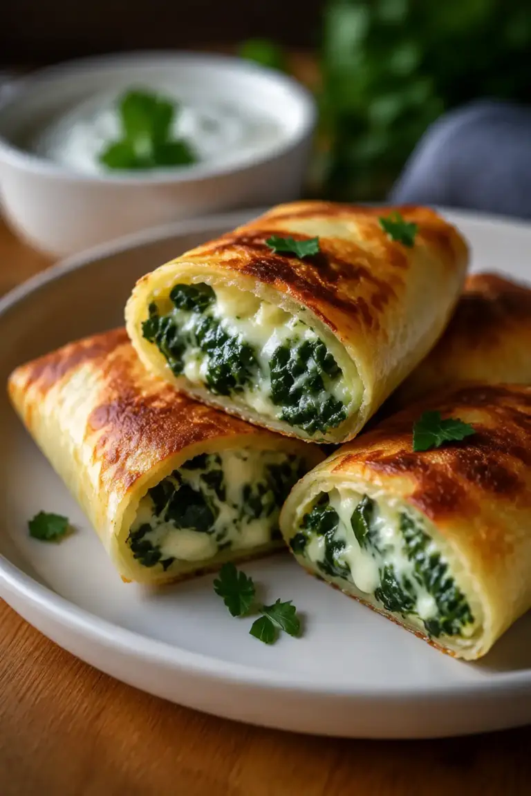Kartoffeltaschen mit Spinat-Frischkäse