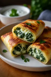Kartoffeltaschen mit Spinat-Frischkäse
