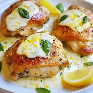 Zesty Keto Lemon Basil Chicken Skillet