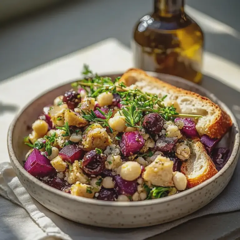 Kichererbsen Rote Bete Feta Salat