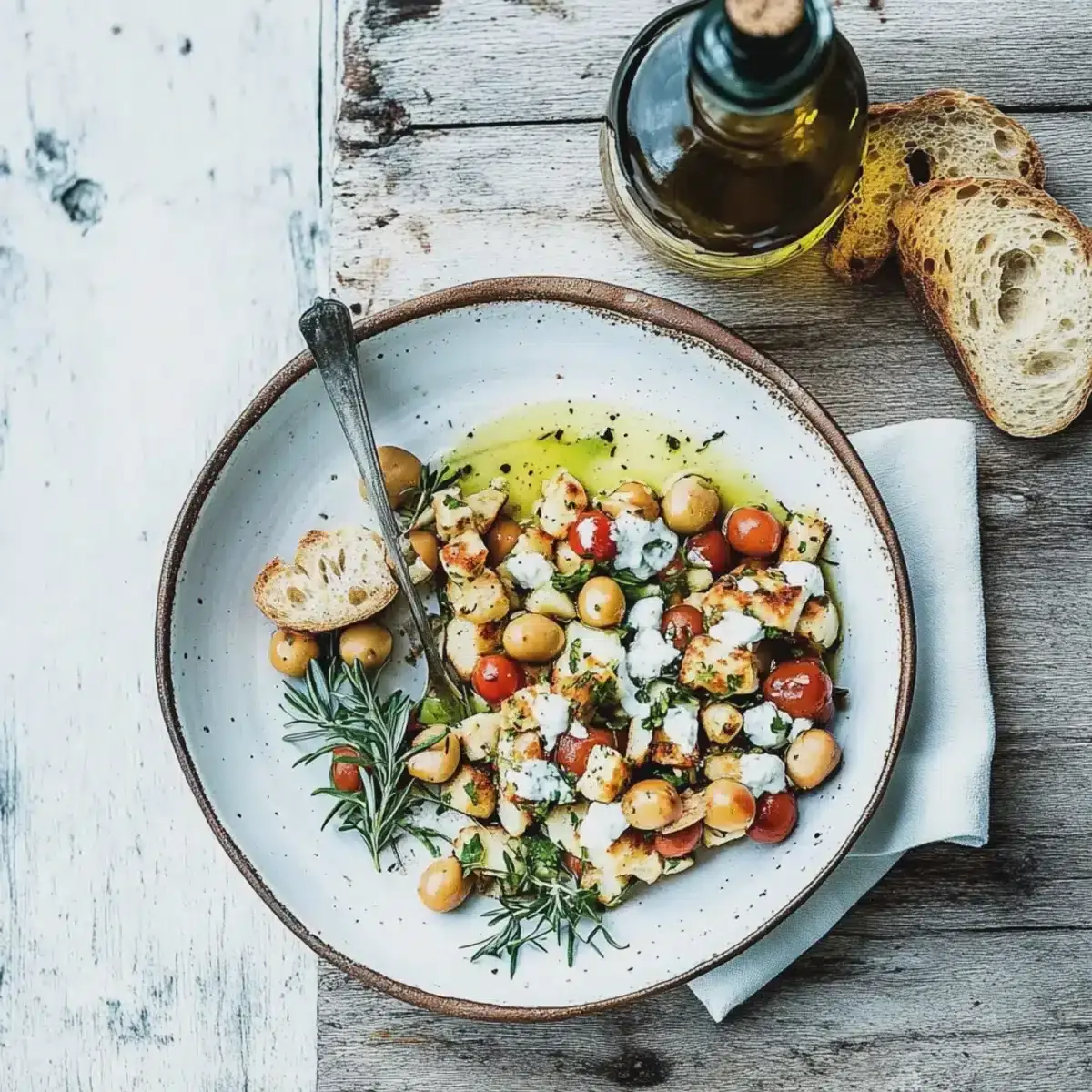 Kichererbsensalat mit Feta