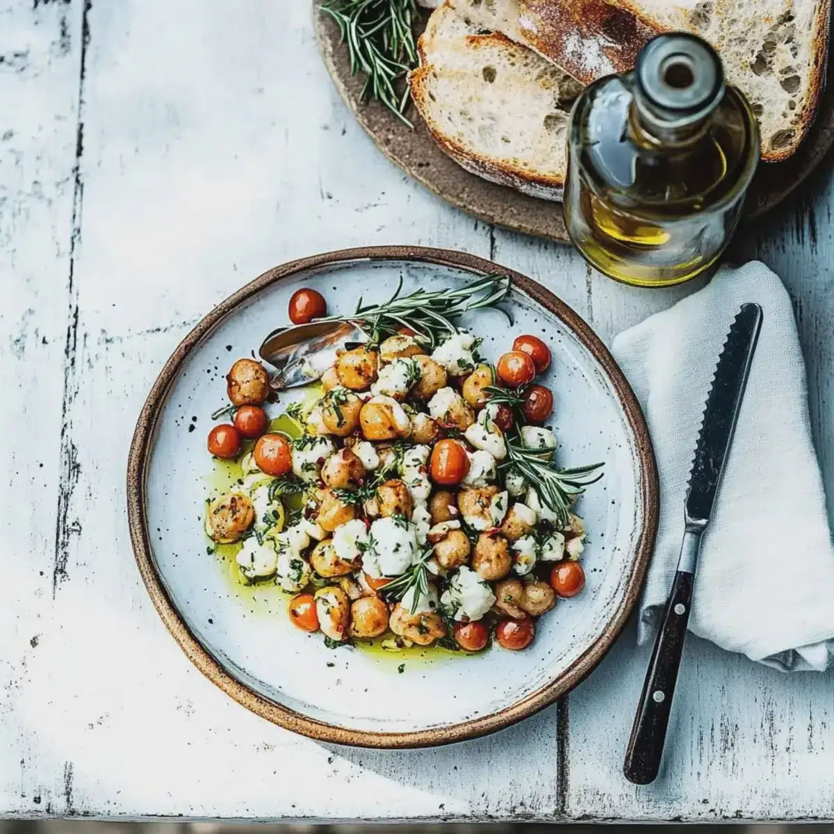 Kichererbsensalat mit Feta