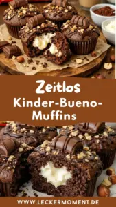 Kinder-Bueno-Muffins mit Mascarponefüllung