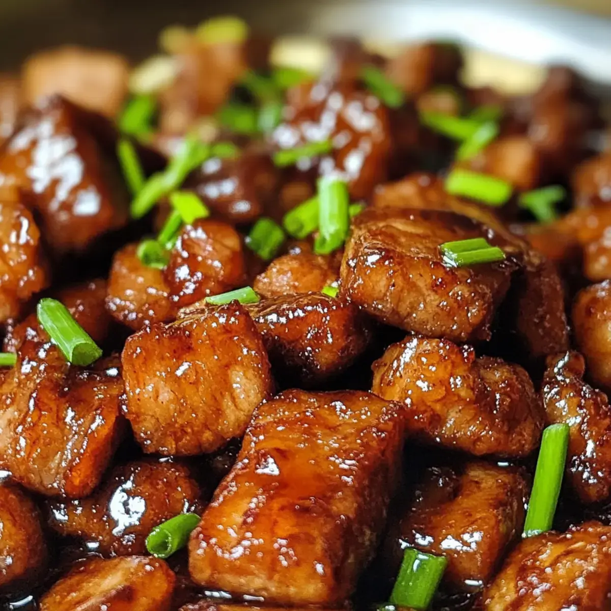 Klebriger Honigknoblauch Pork
