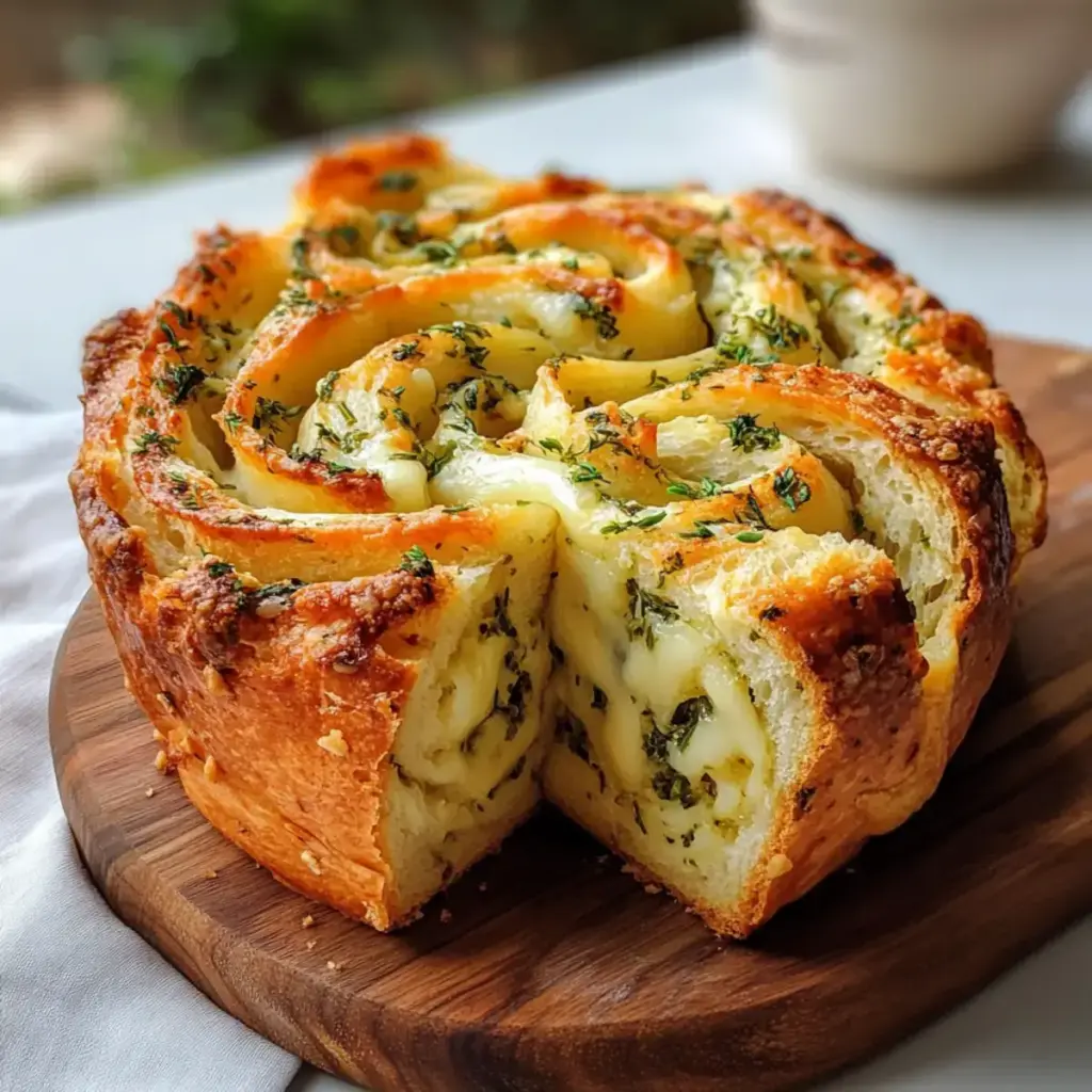 Knoblauch-Kräuter-Käsebrot Rezept