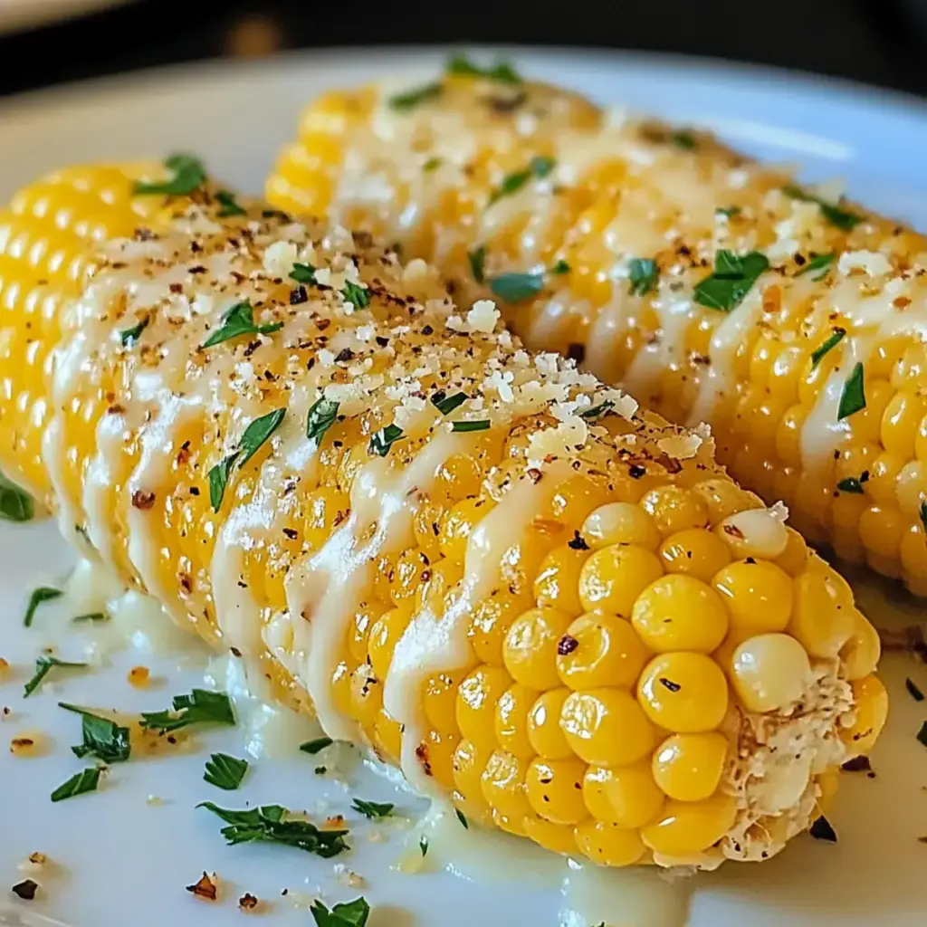Knoblauch-Parmesan-Mais