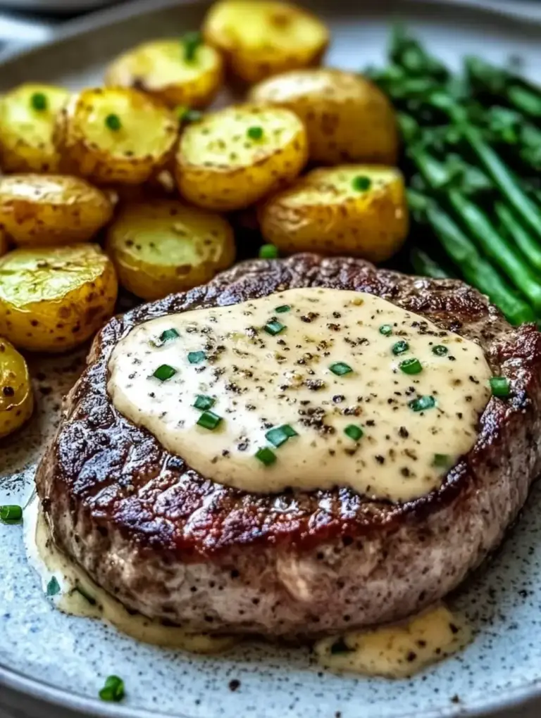 Knoblauch-Parmesan-Steak
