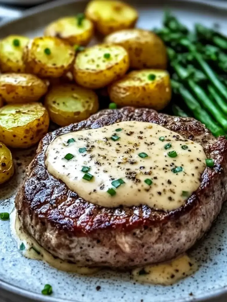 Knoblauch-Parmesan-Steak