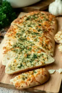 Aromatisches Knoblauchbrot mit geröstetem Knoblauch