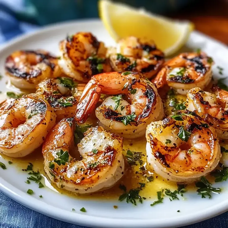 Knoblauchbutter gegrillte Garnelen