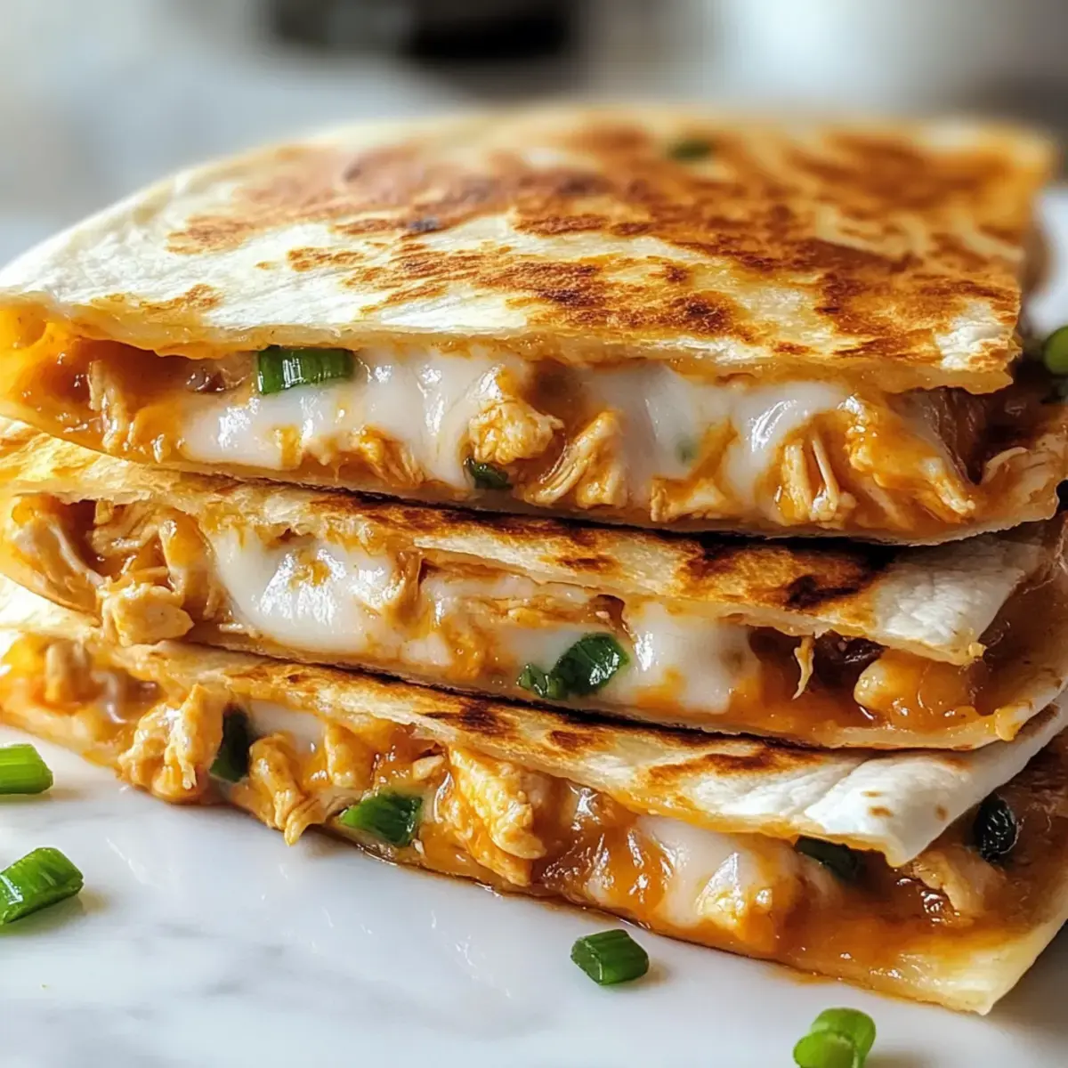 Knusprige Hähnchen-Quesadillas – einfaches, leckeres Abendessen 2 Knusprige Hähnchen-Quesadillas