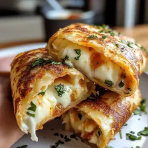 Knusprige Mozzarella Tortilla Wraps