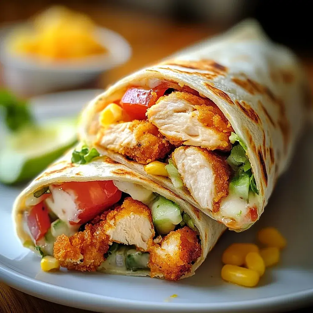 Knuspriger Chicken Ranch Snack Wrap