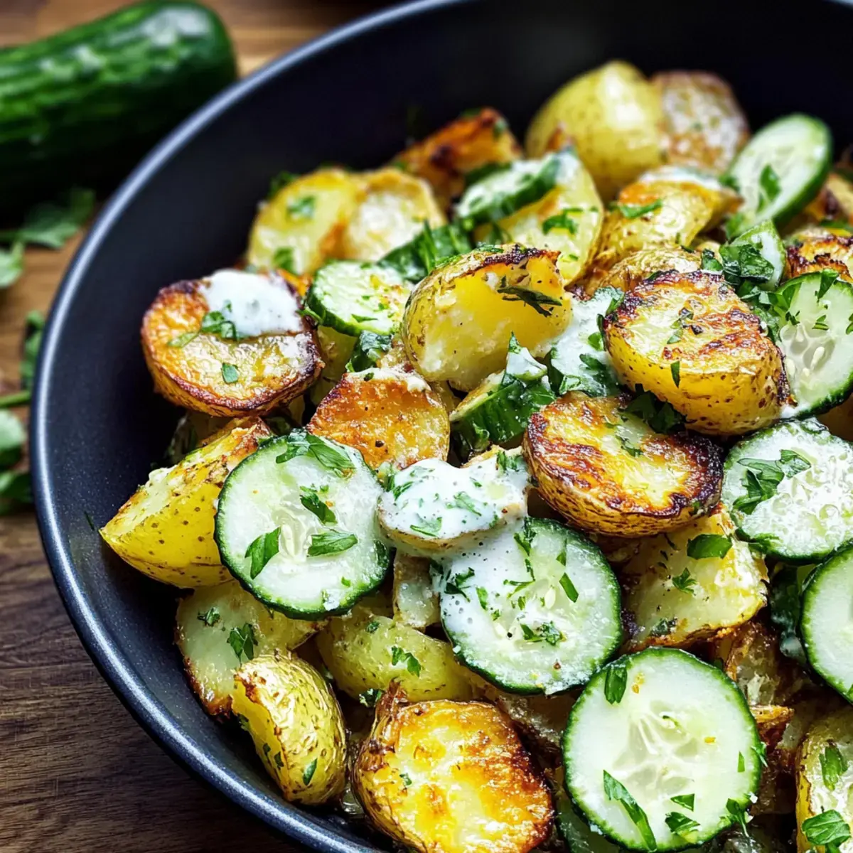 Knuspriger Kartoffelsalat