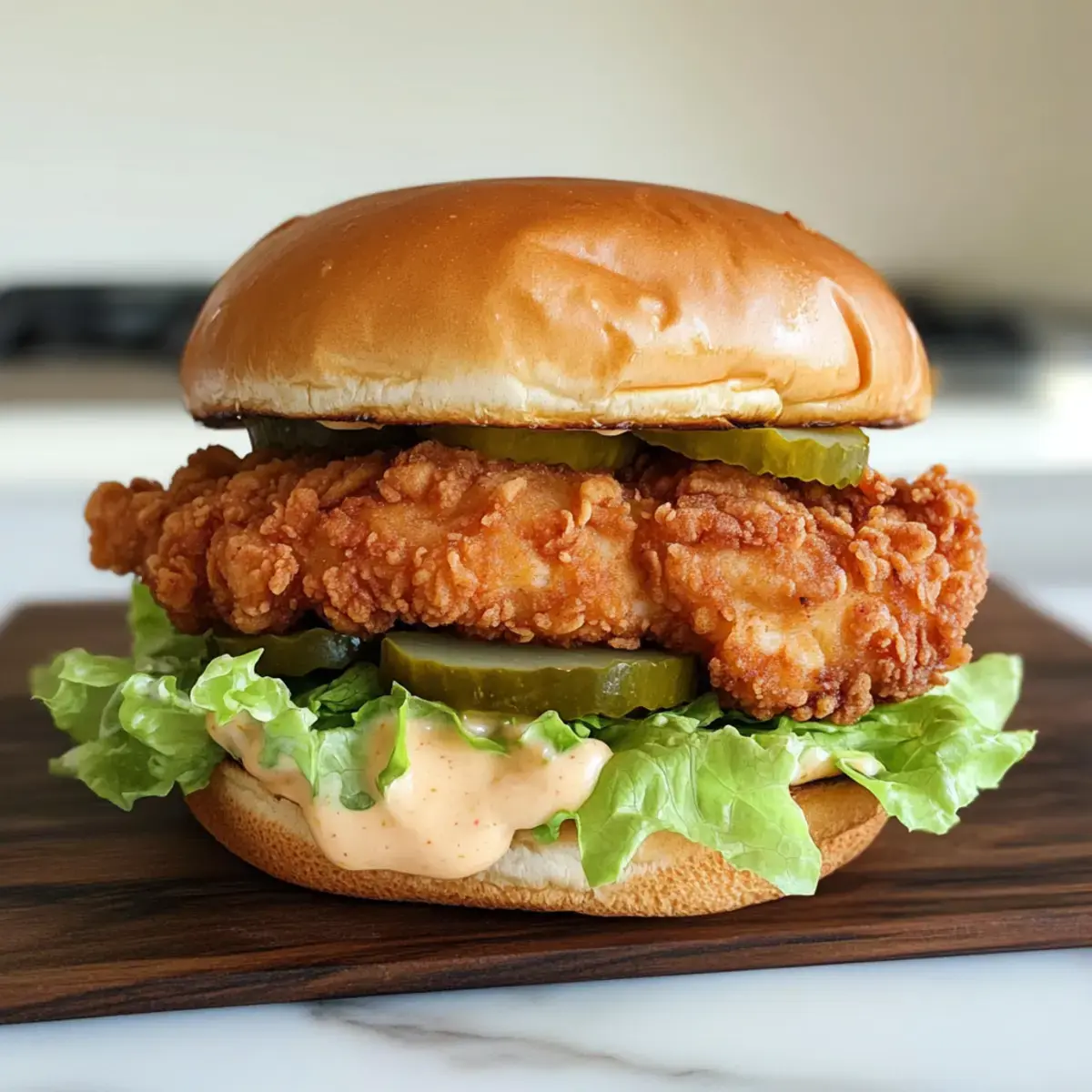 Knuspriges Hähnchenbrötchen Rezept