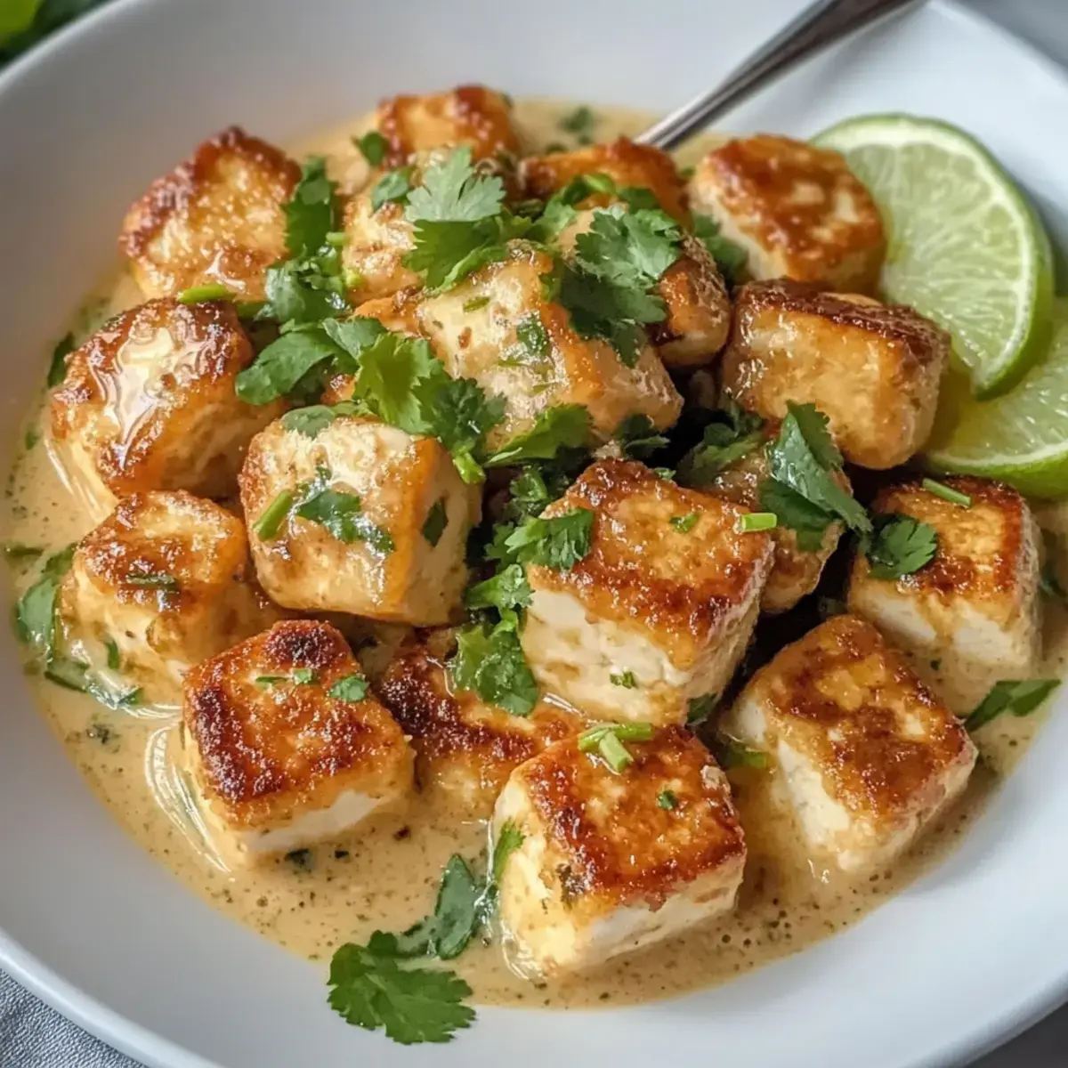 Kokosnuss-Limetten-Tofu