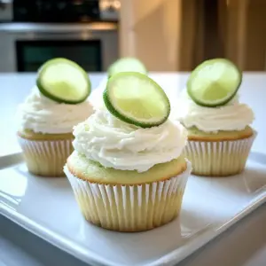 Tropische Kokosnuss-Muffins mit Limettenfrosting