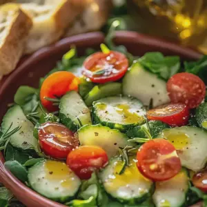 Knackiger Kopfsalat mit spritzigem Zitronen-Dressing