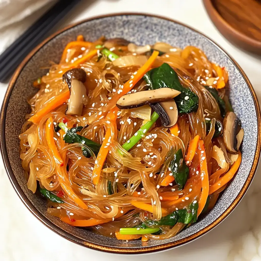 Koreanische Glasnudel-Pfanne