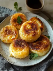 Koreanische Käse-Kartoffelpuffer
