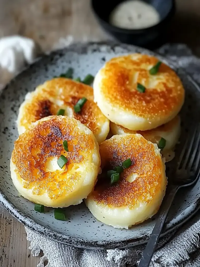 Koreanische Käse-Kartoffelpuffer