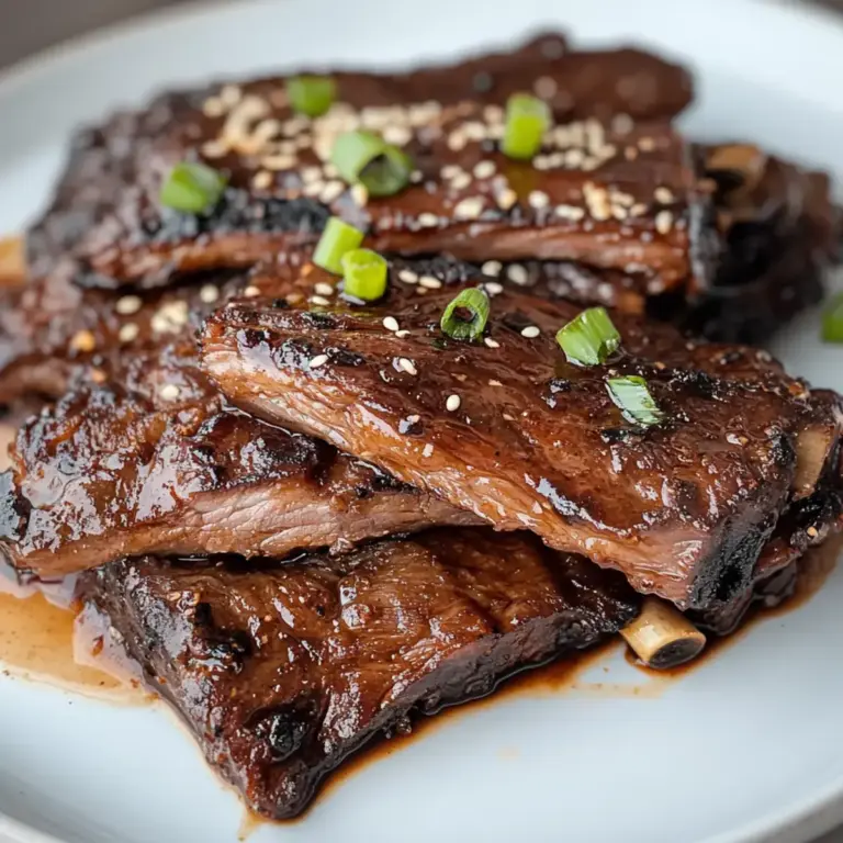 Koreanisches BBQ Short Ribs Rezept