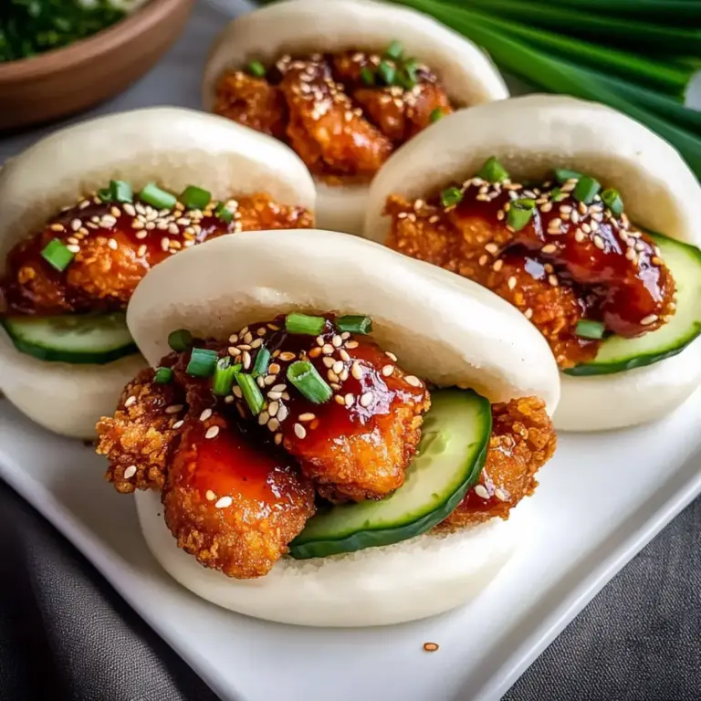 Koreanisches gebratenes Hähnchen Bao-Brötchen