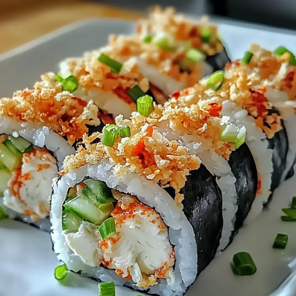Krabben Rangoon Sushi Rolle