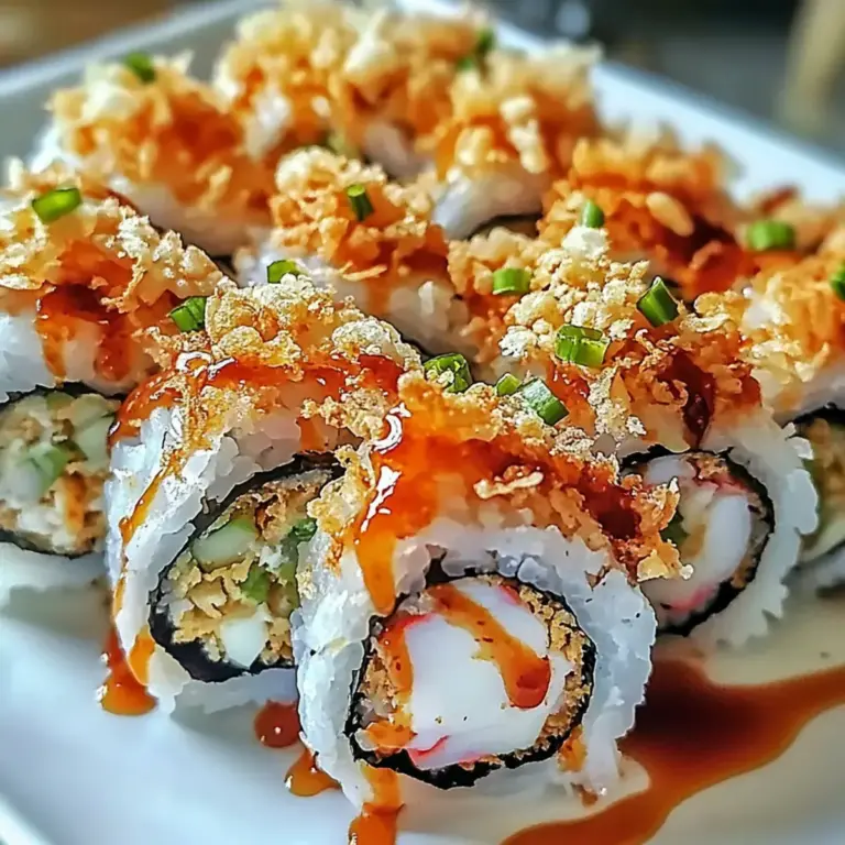 Krabben Rangoon Sushi Rolle