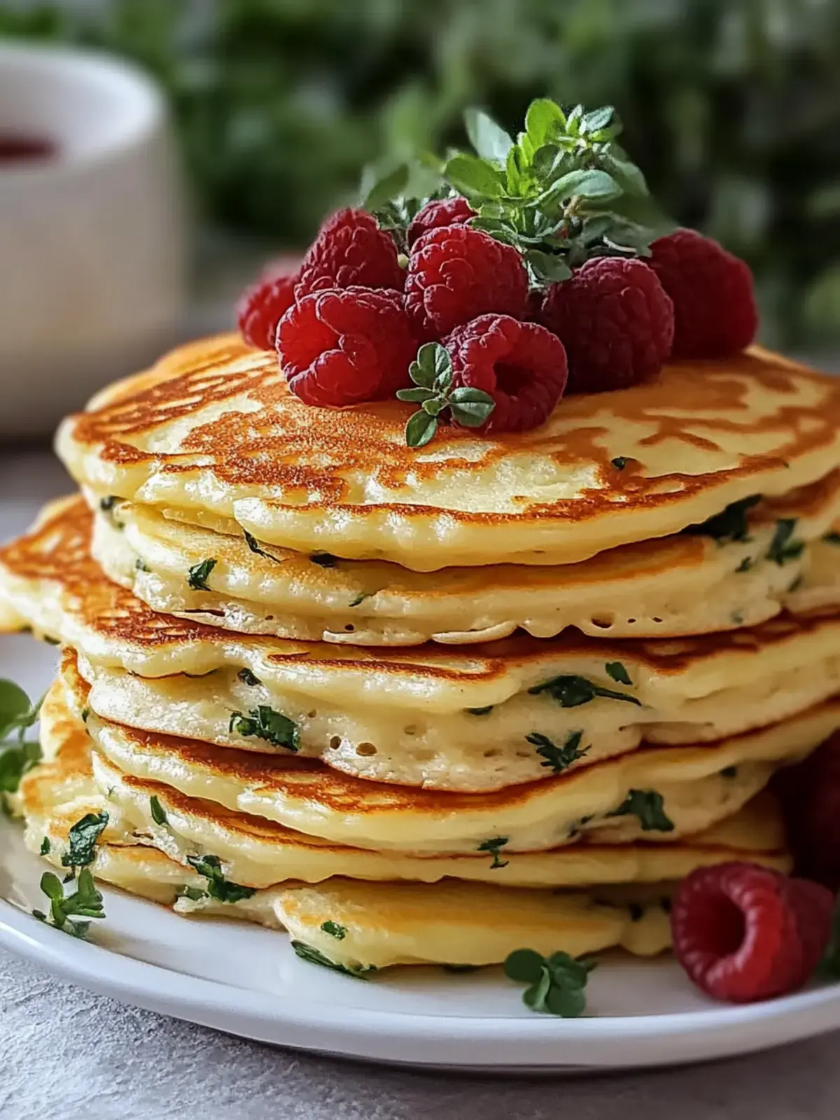 Kräuter-Käse-Blini