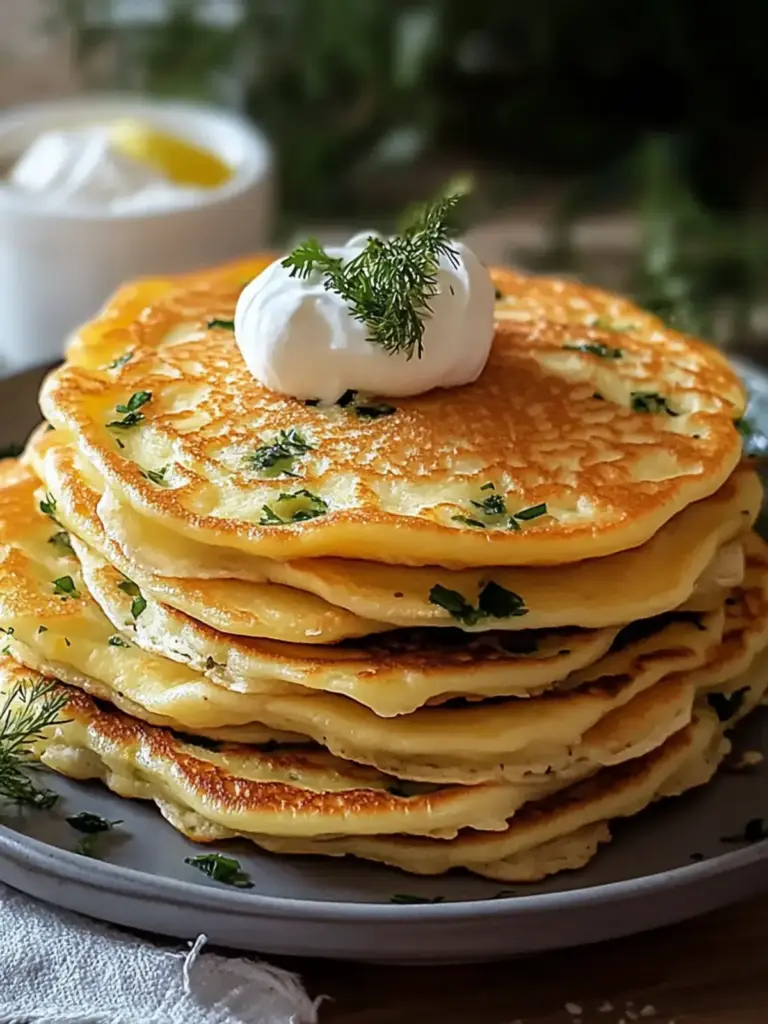 Kräuter-Käse-Blini