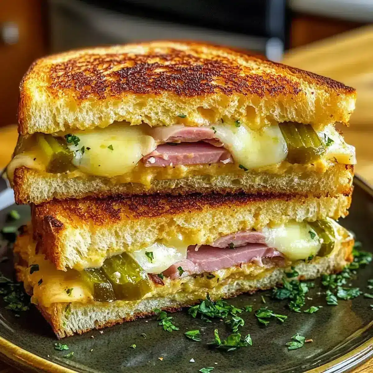 Kubanische Knoblauchbrot-Sandwiches
