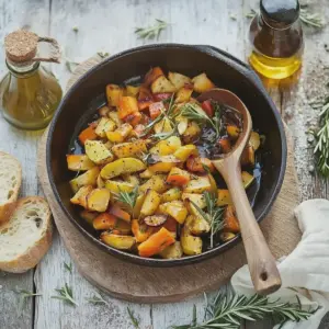 Kürbis Gemüse Pfanne schnell
