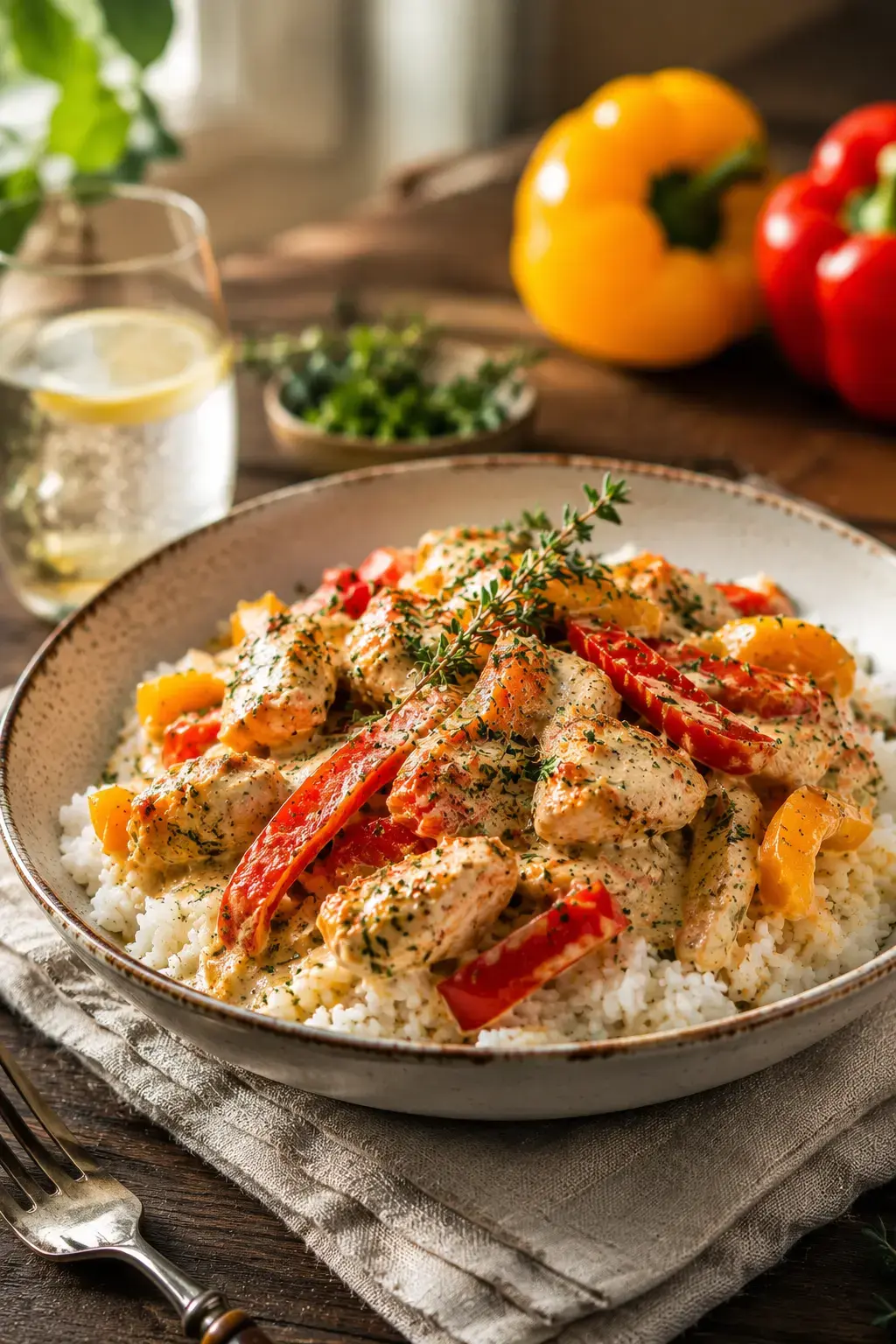 Kürbis Hähnchen Pfanne