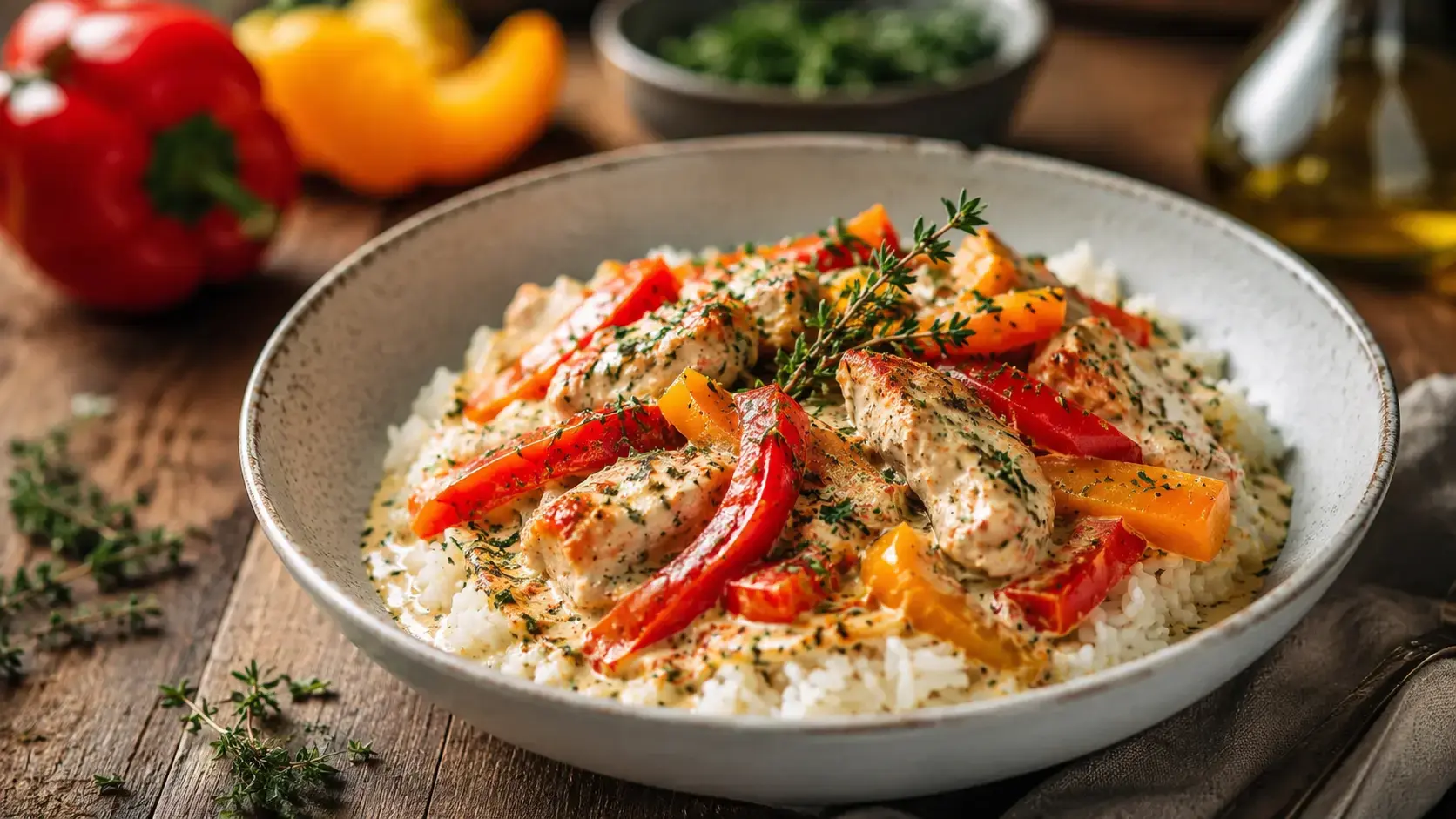 Kürbis Hähnchen Pfanne