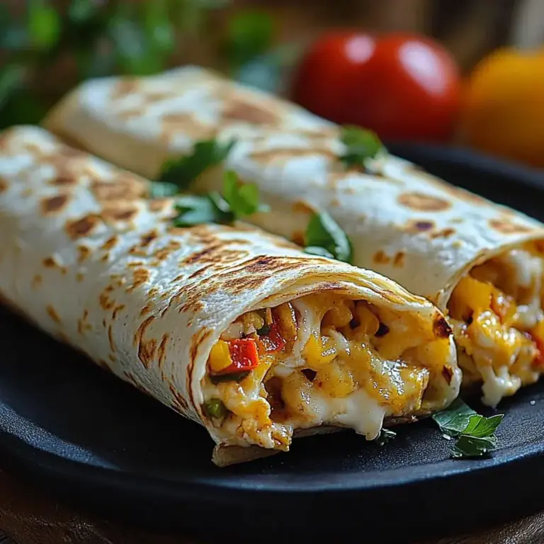 Käse-Hühnchen Wraps