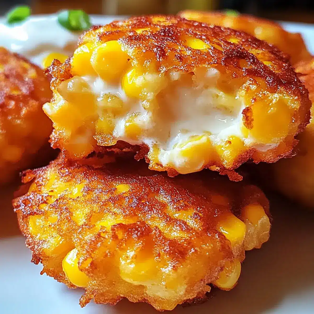 Käse-Mais-Puffer – Knusprige, köstliche Snacks 2 Käse-Mais-Puffer