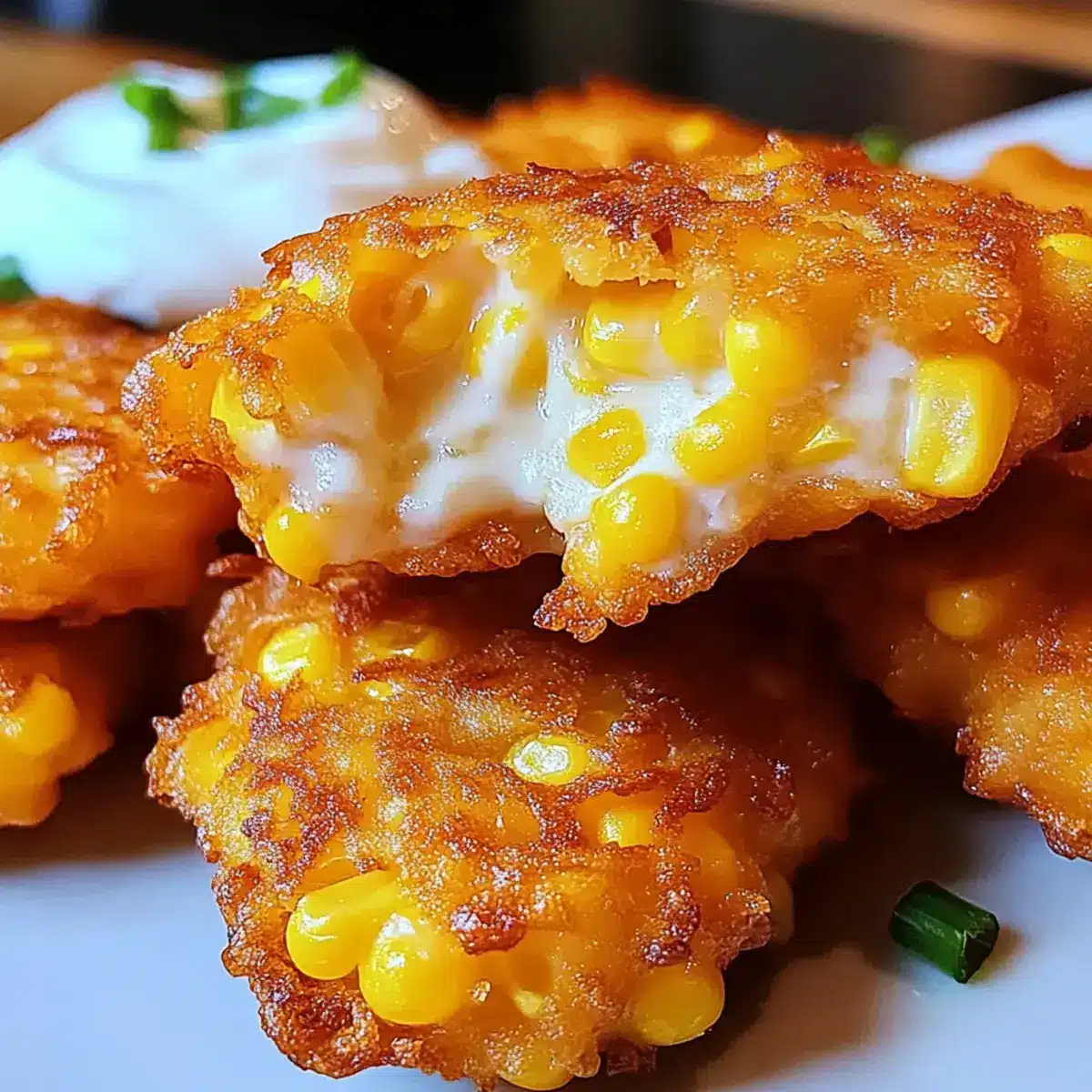 Käse-Mais-Puffer
