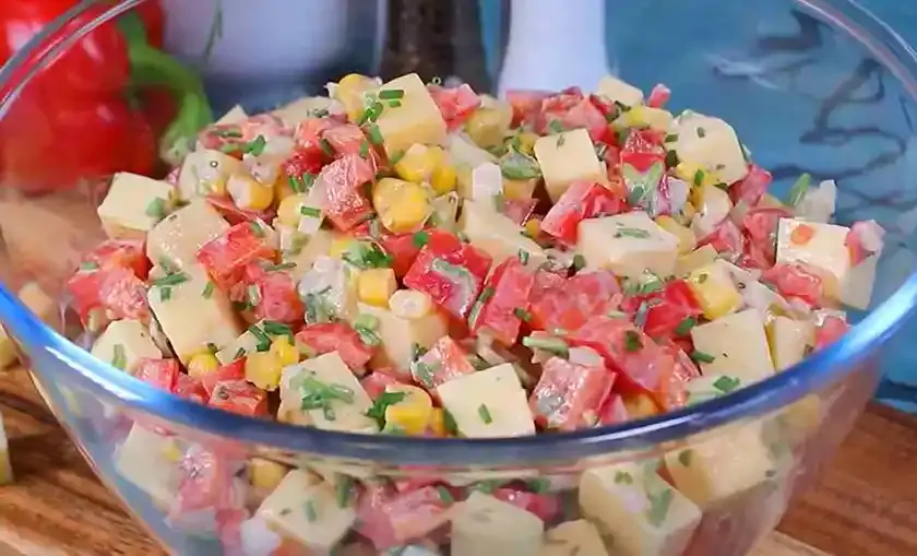 Käse-Schinken-Salat