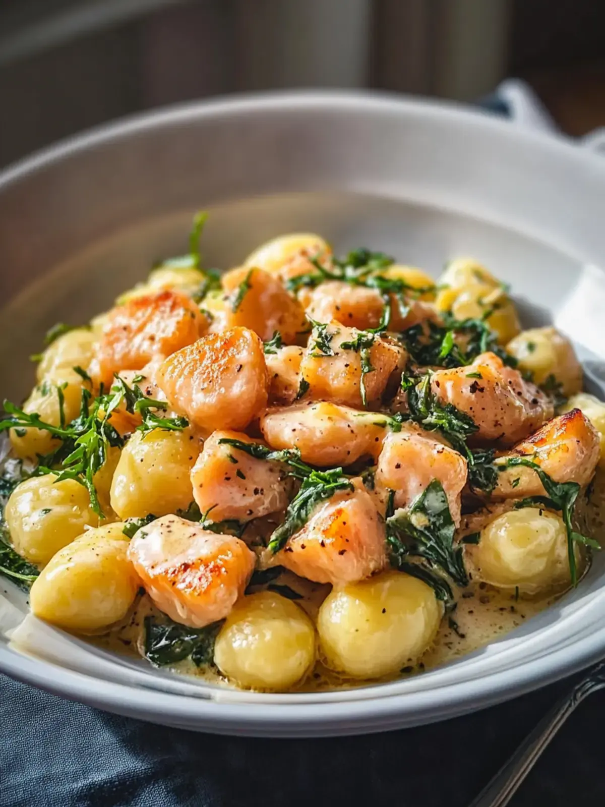 Lachs-Gnocchi
