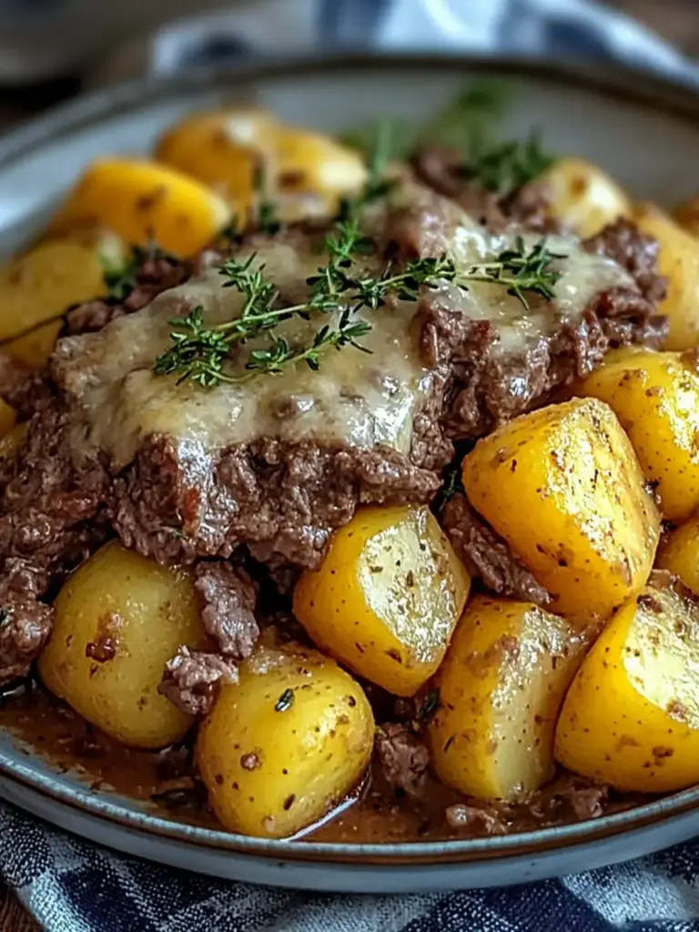 Langsamkocher Cowboy Kartoffelauflauf