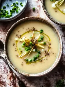 Herzhafte Lauch- und Kartoffelsuppe