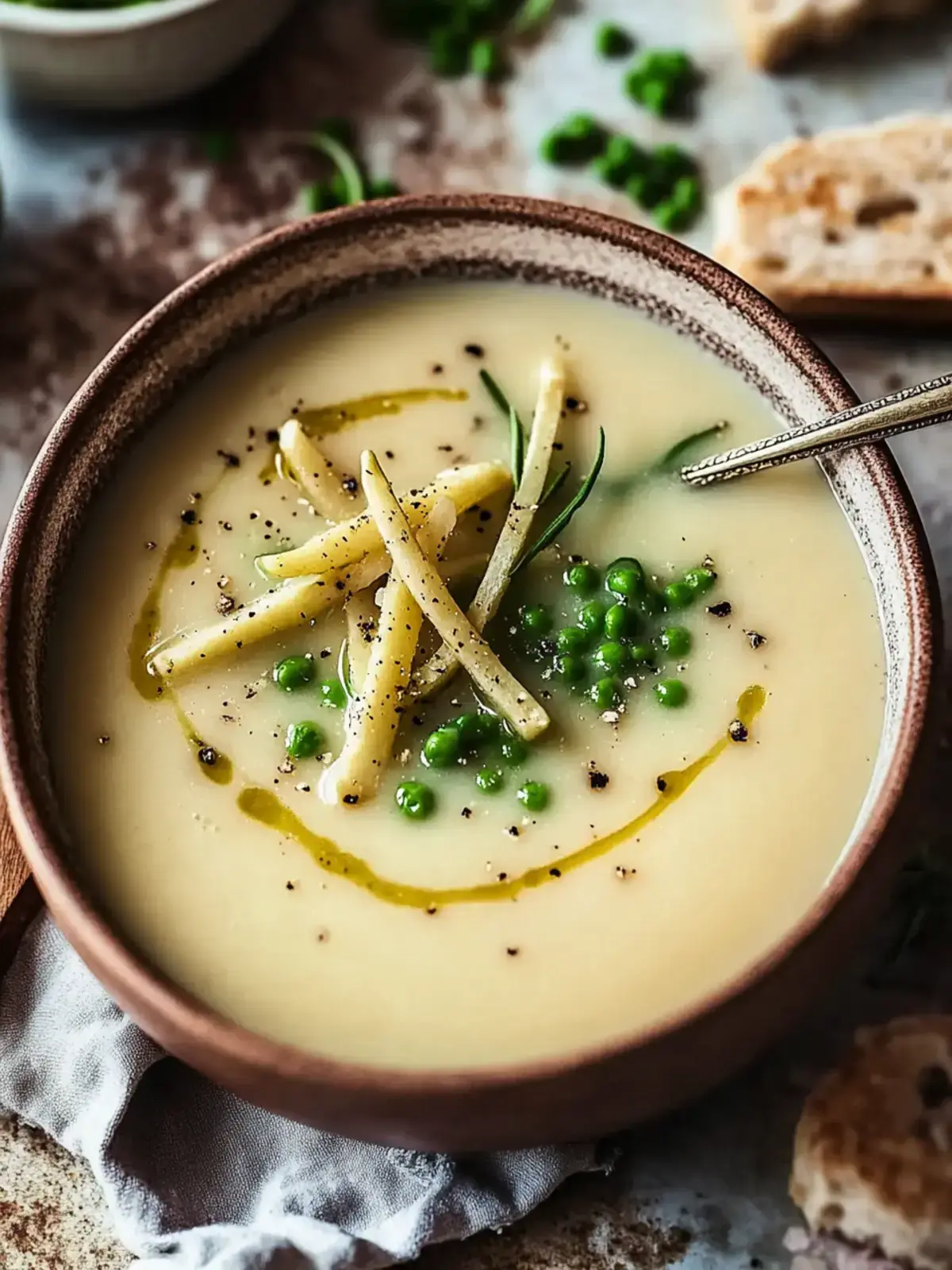 Lauch und Kartoffelsuppe